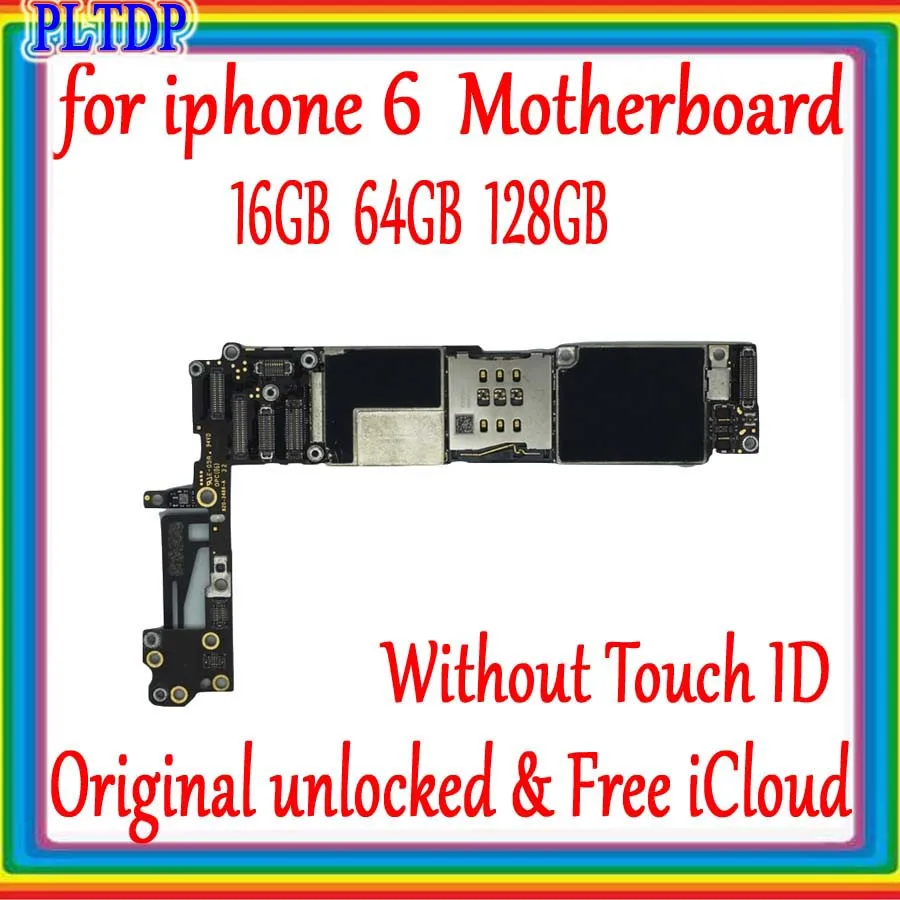 Материнская плата Free iCloud для iphone 6 4 7 дюйма 16 ГБ 64 128 100% оригинал разблокированная