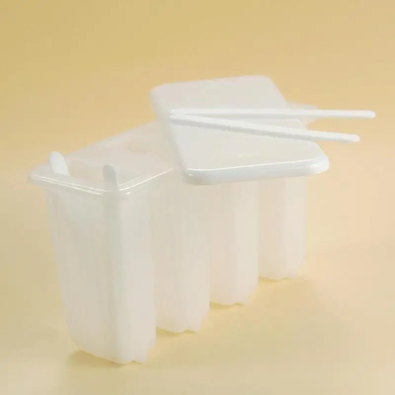 Пластик 4-бар формы льда стержень мороженое плесень коробка сетка летнее Diy