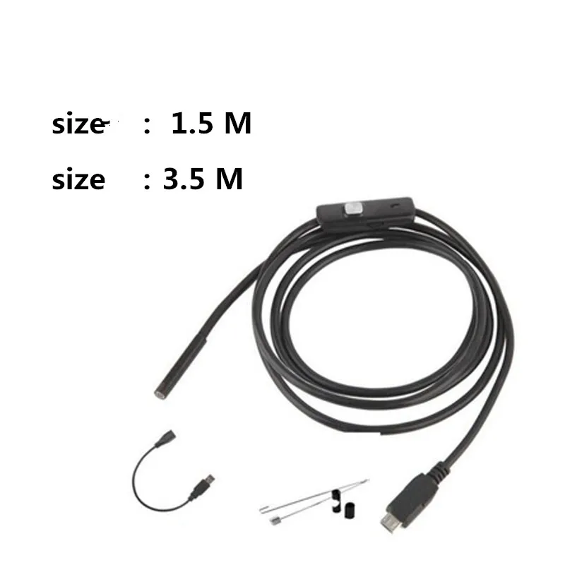 1,5/3,5 м 5,5 мм USB эндоскоп с OTG эндоскоп камера в реальном времени видео бороскоп камера для Android мобильного телефона