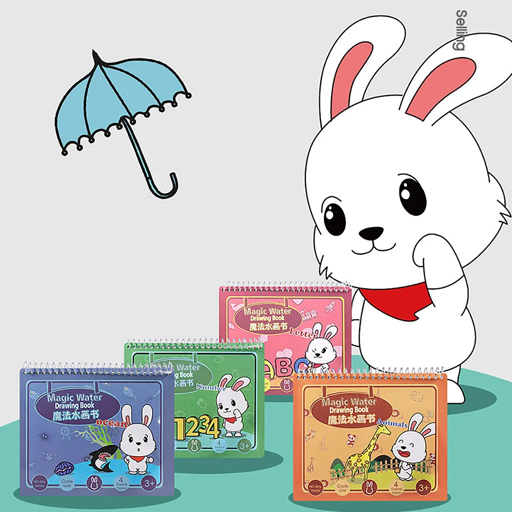 Детская Волшебная Водная раскраска Магические рисунки ручка для рисования доска