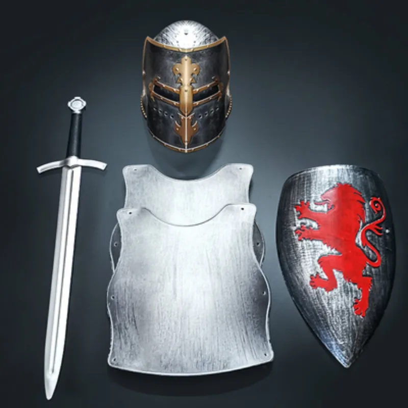 

66cm Knight Sword Children 's Outdoor Toys Cos Performance Props No Cutting Edge Sword Medieval Knight Sword Plastic Ninja Sword
