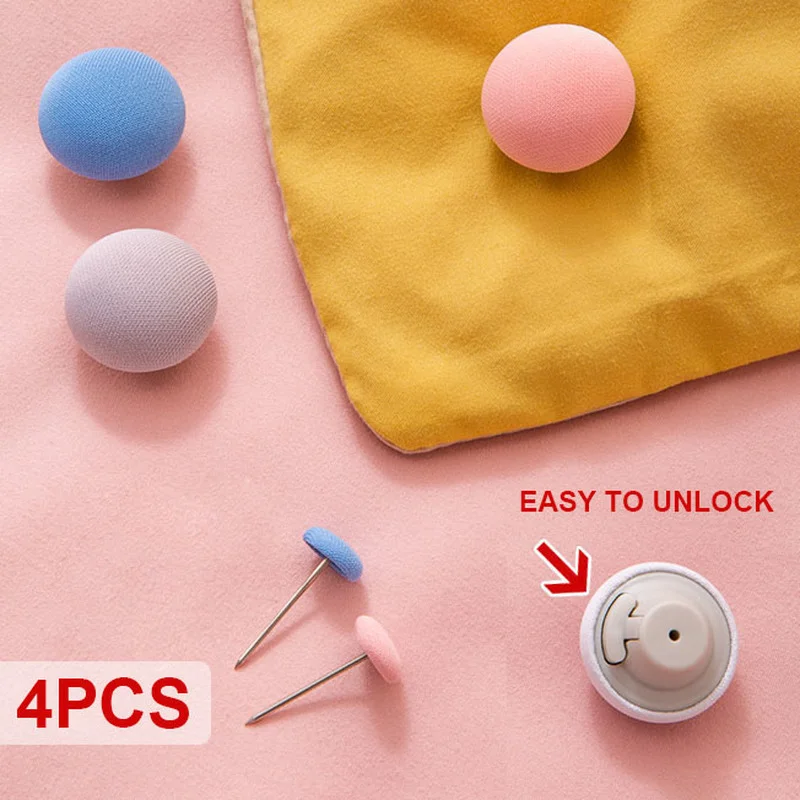 

4pcs Mushroom Quilt Holder Non-slip Quilt Bed Sheet Clip Easy To Operate Blankets Cover Fastener Clip Holder Bed Sheet Clips Set