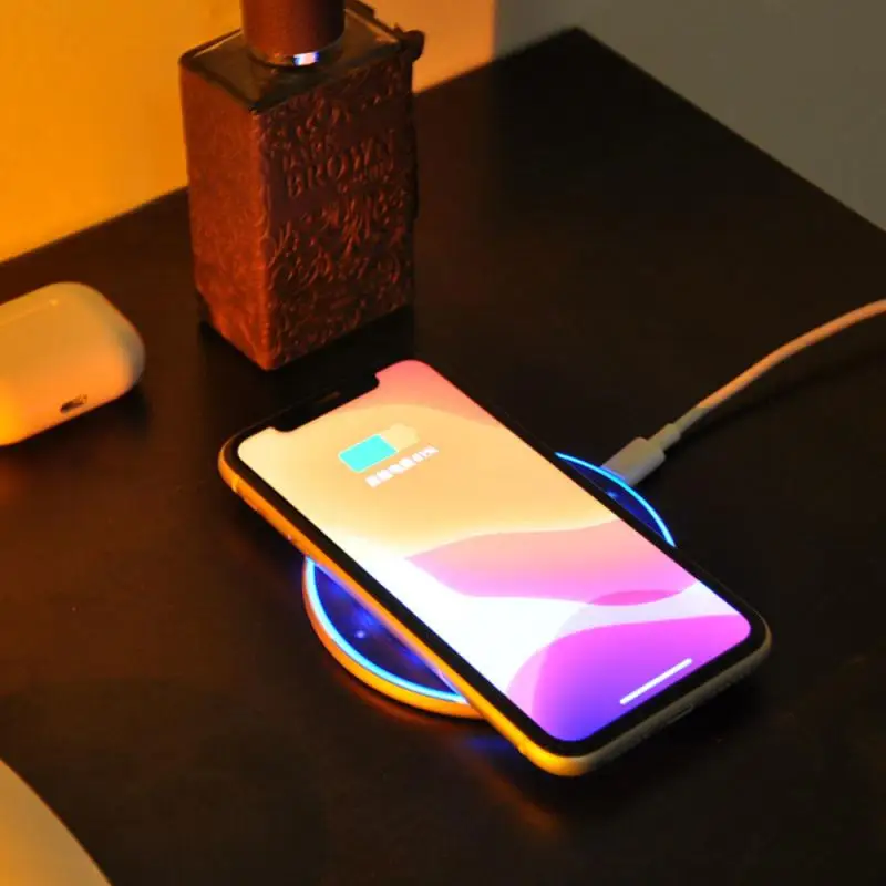 

15W Wireless Charger For iPhone 12 Xs Max X XR 11 Plus Fast Charging Pad For Samsung Note 9 Note 8 S10 Plus Wireless Charging