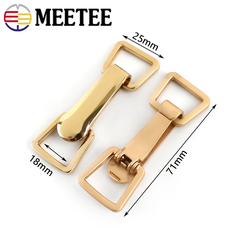 Металлические пуговицы Meetee 18*73 см 2/4 комплекта пряжка с крючком для одежды