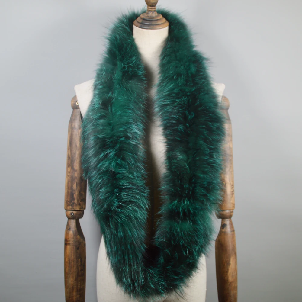 Шарф женский из натурального Лисьего меха большой теплый и мягкий 2021 натуральный