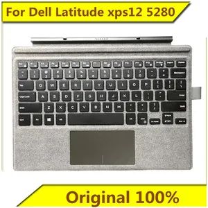 new original for dell latitude xps12 5280 tablet base keyboard us free global shipping