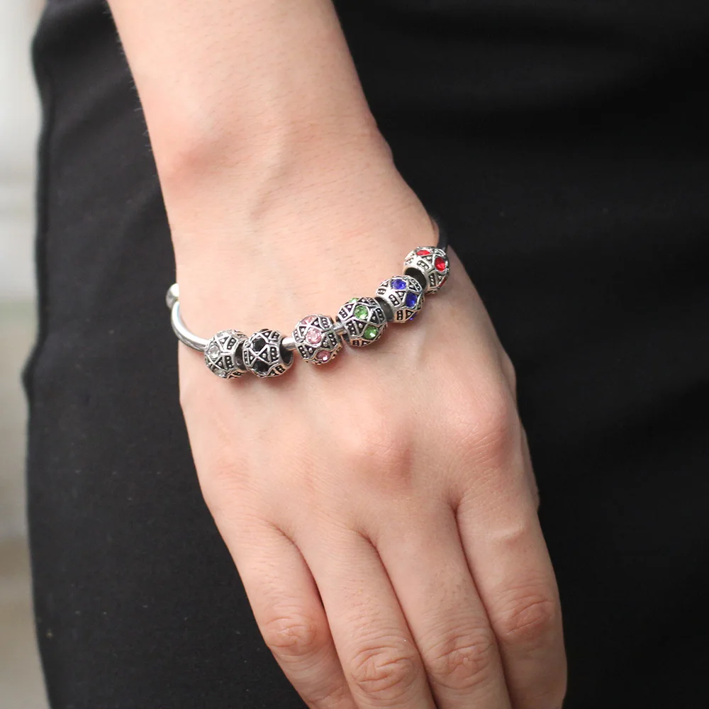 Hapiship уникальная цветная змеиная цепь подвески бусы браслет браслеты омары