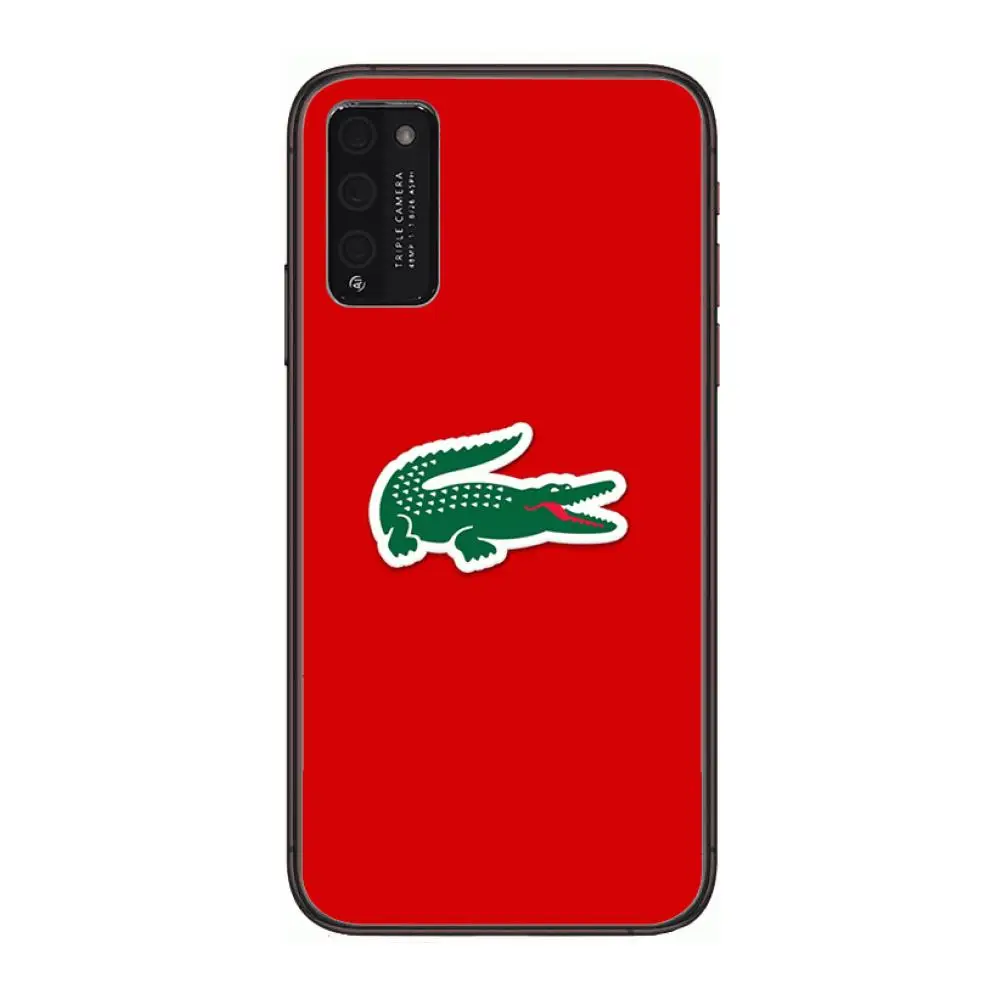 

Luxury art L-Lacoete marca Clear Phone Case For Huawei Honor 10 20 30 9 X Pro Lite V 5G RU Black Etui Coque Hoesjes Comic Fashi