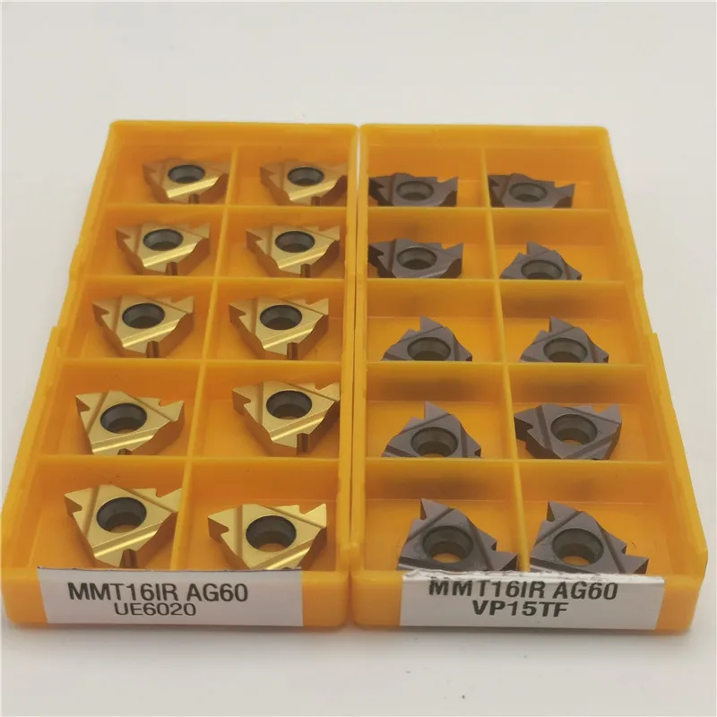 MMT 16ER IR AG55 AG60 VP15TF UE6020 US735 твердосплавные вставки Резьбонарезной инструмент режущий инструмент токарный станок Инструменты Фрезерный резак инструмент с ЧПУ