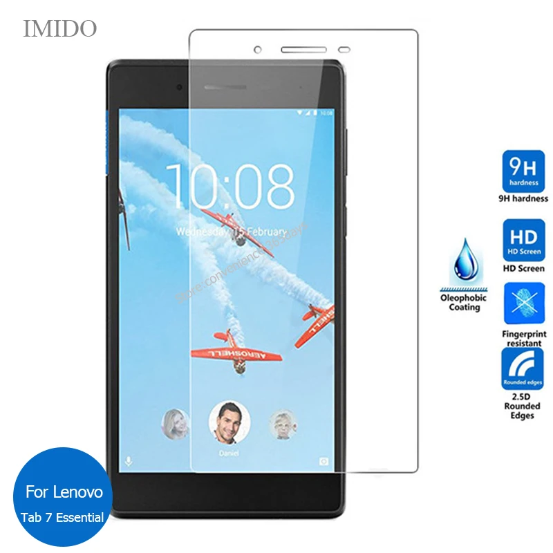 

For Lenovo Tab 7 Essential Tempered Glass Screen Protector 9h Safety Protective Film on Tab7 TB-7304F TB-7304X TB 7304F 7304X