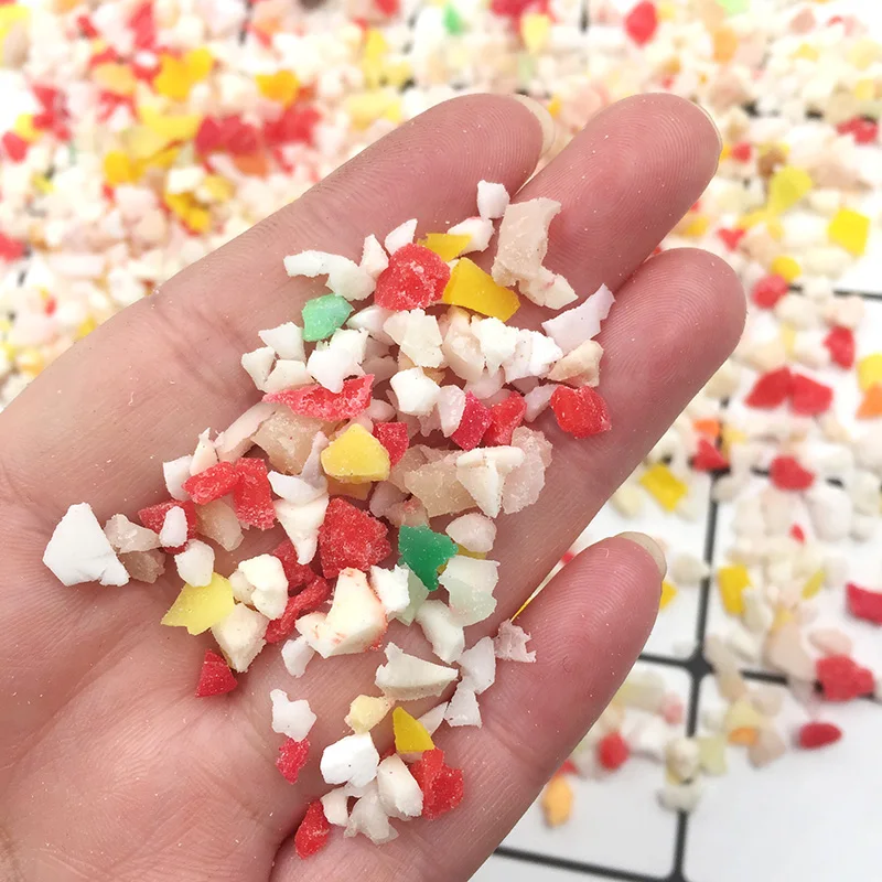 100 г/лот, Смешанные Фрукты Fimo, полимерная Горячая глина, разбрызгивает для поделок, сделай сам, для изготовления слизи, поддельные аксессуары для украшения торта