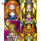 5D алмазная живопись мультяшная Девочка Принцесса Стразы Вышивка картина домашнее украшение ручная работа художественные наборы стстелирование подарки