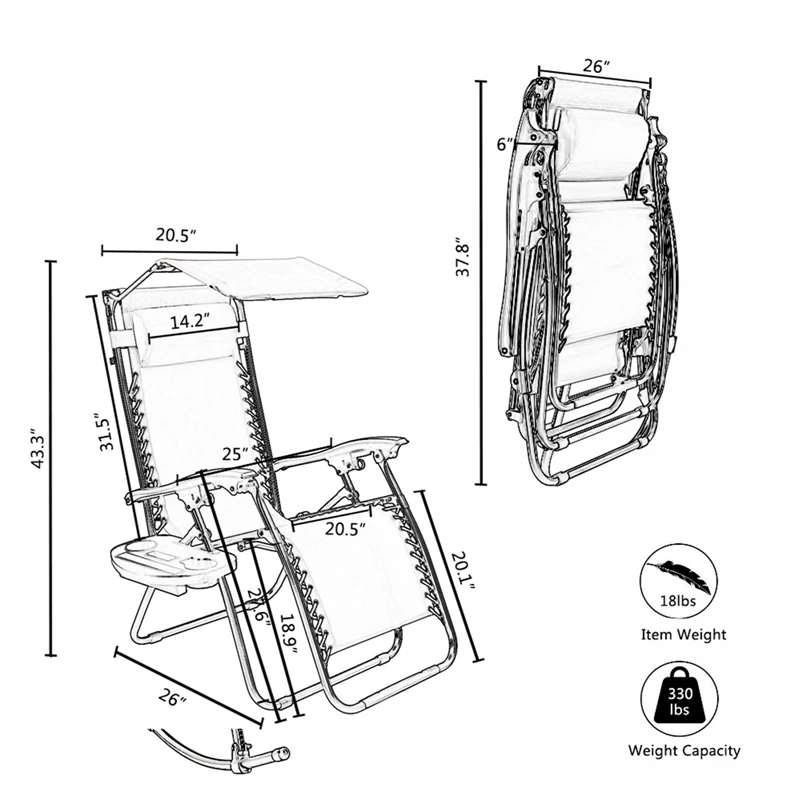

Folding Chaise Lounge Chair Office Lunch Break Chair Outdoor Leisure Home Beach Chair Lunch Break Sofa Recliner