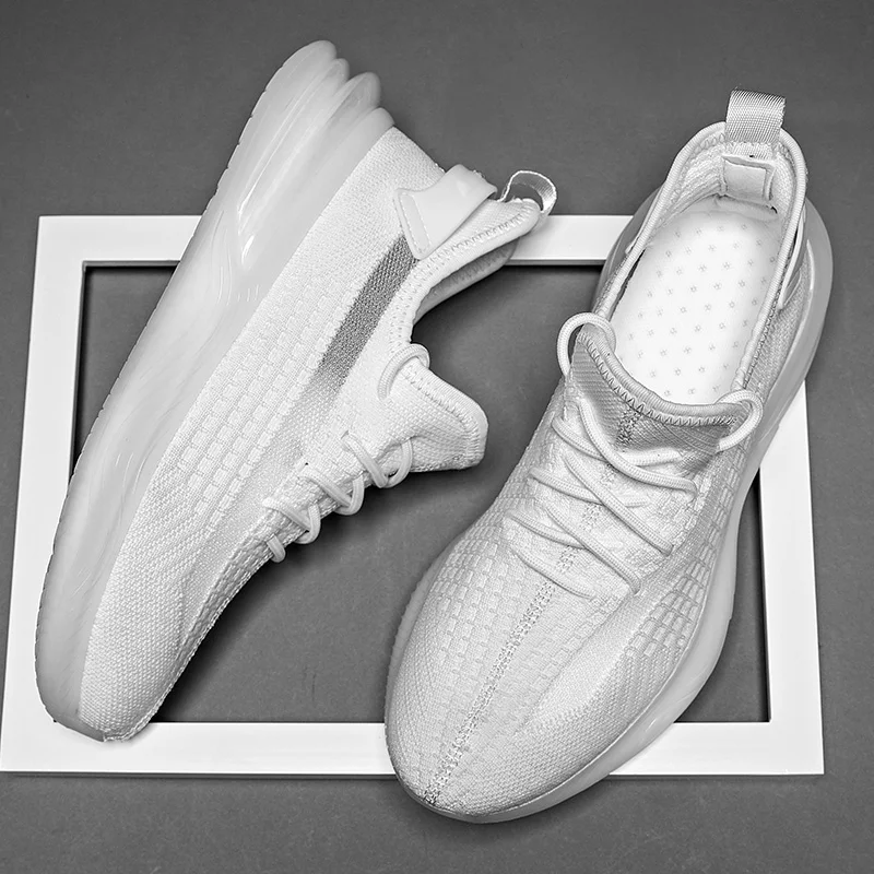 SUROM Breathable Sneakers Men Outdoor Non-slip Casual Shoes 2020 Autumn New Fashion Lightweight Footwear Male Adult | Обувь