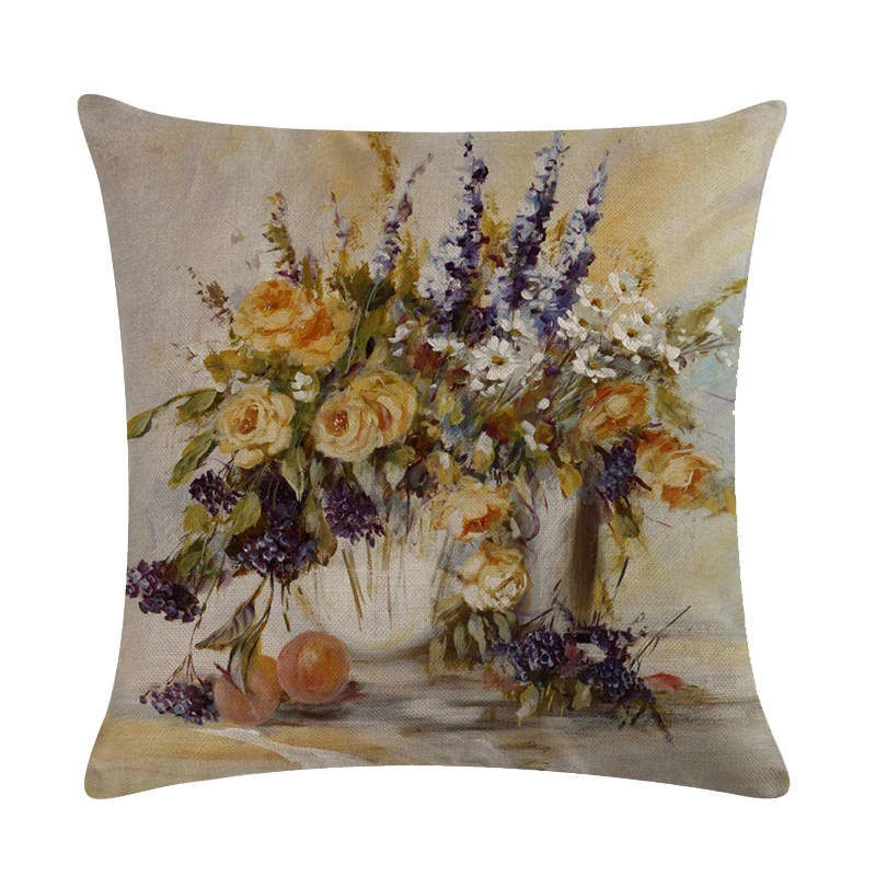 

1 Pcs Sunflower Flower Pattern Cotton Linen Throw Pillow Cushion Cover Car Home Sofa Bed Decorative Pillowcase Funda Cojin 40641