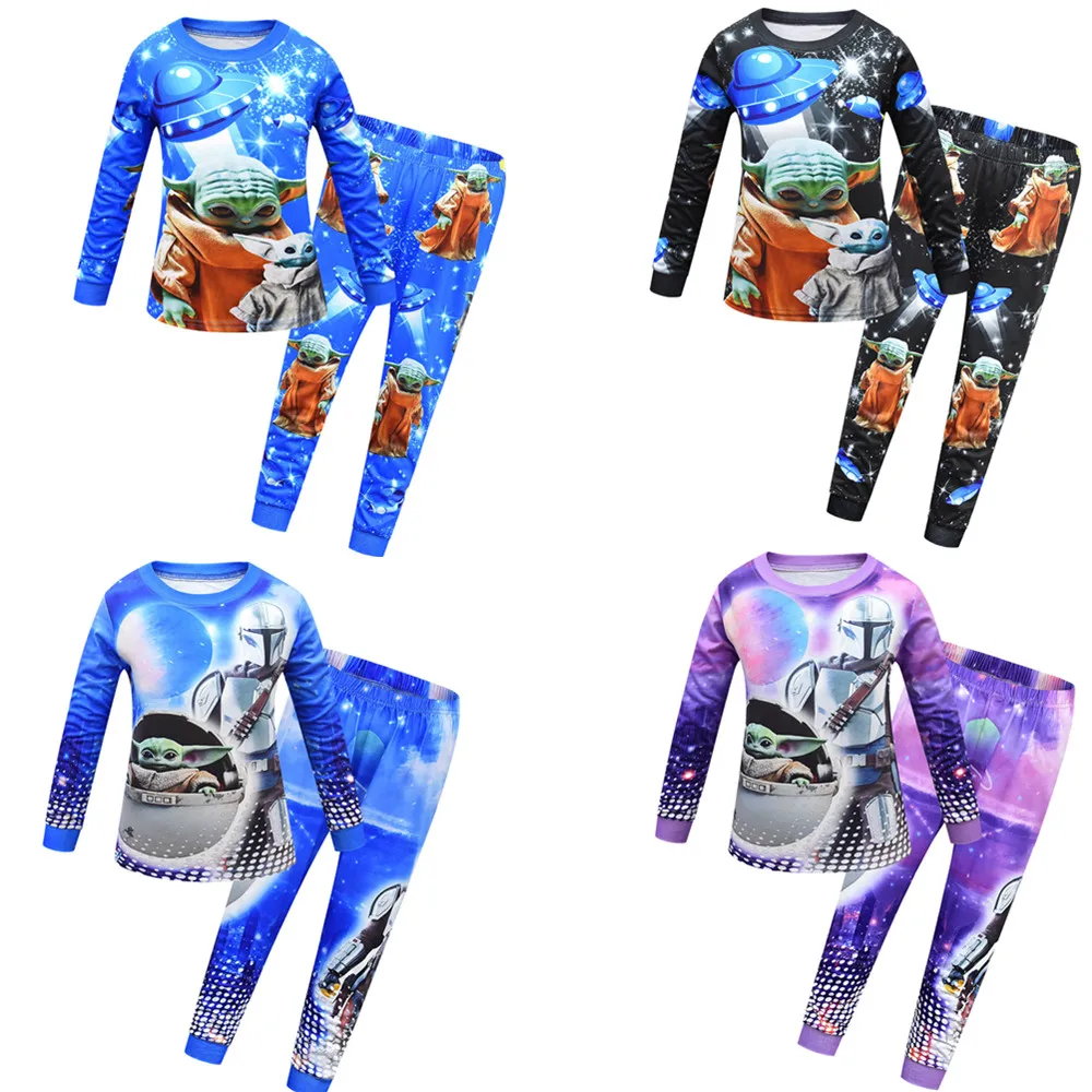 3D Детские йода Мандалорское детская одежда для сна пижама маленькой девочки на