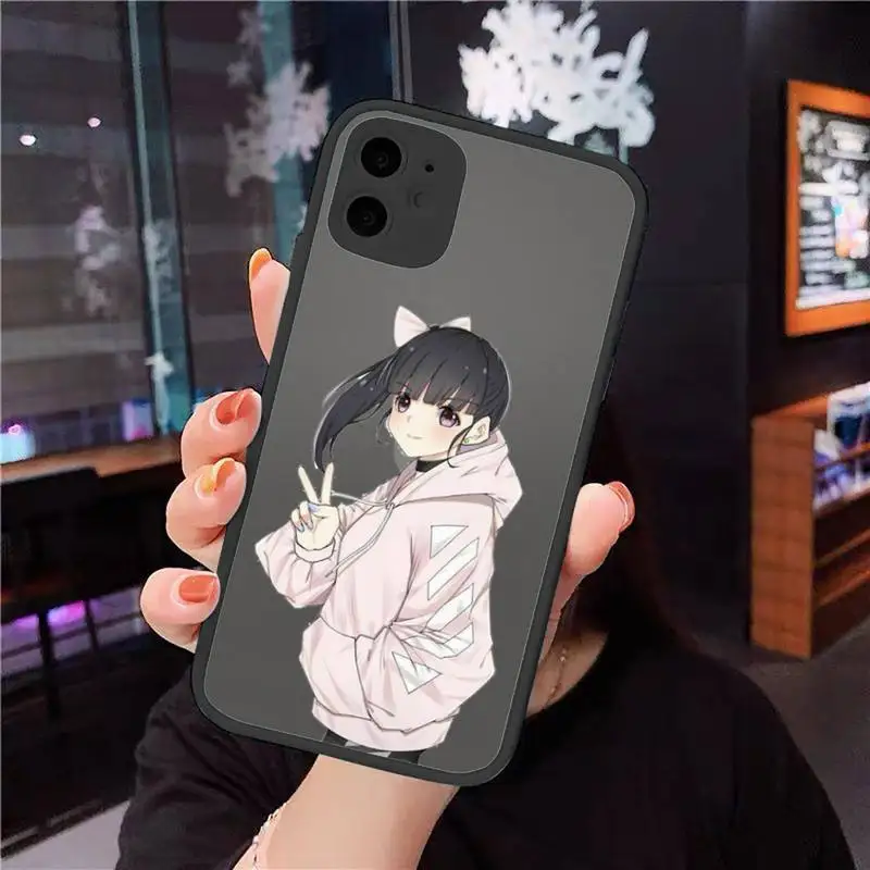 

Kamado Nezuko Kimetsu art Phone Cases Matte Transparent for iPhone 7 8 11 12 s mini pro X XS XR MAX Plus cover funda shell