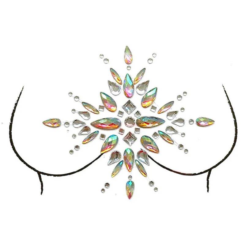 Наклейки на грудь s DIY наклейки для украшений Временные татуировки боди-арт