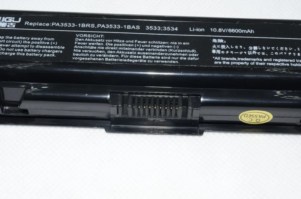 JIGU ноутбук Батарея для Toshiba Satellite L450 L450D A505D L200 L201 L203 L205 L300 L500 L500 L500D L505 L550 L555 M200
