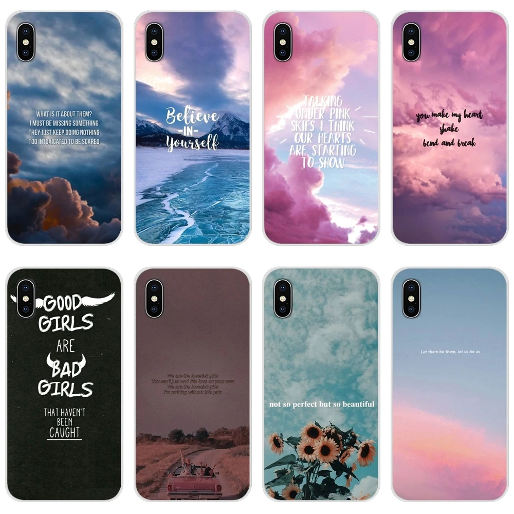 Милые девушки текст цитаты мягкий прозрачный чехол из ТПУ чехлы для Apple iPhone X XR XS 11