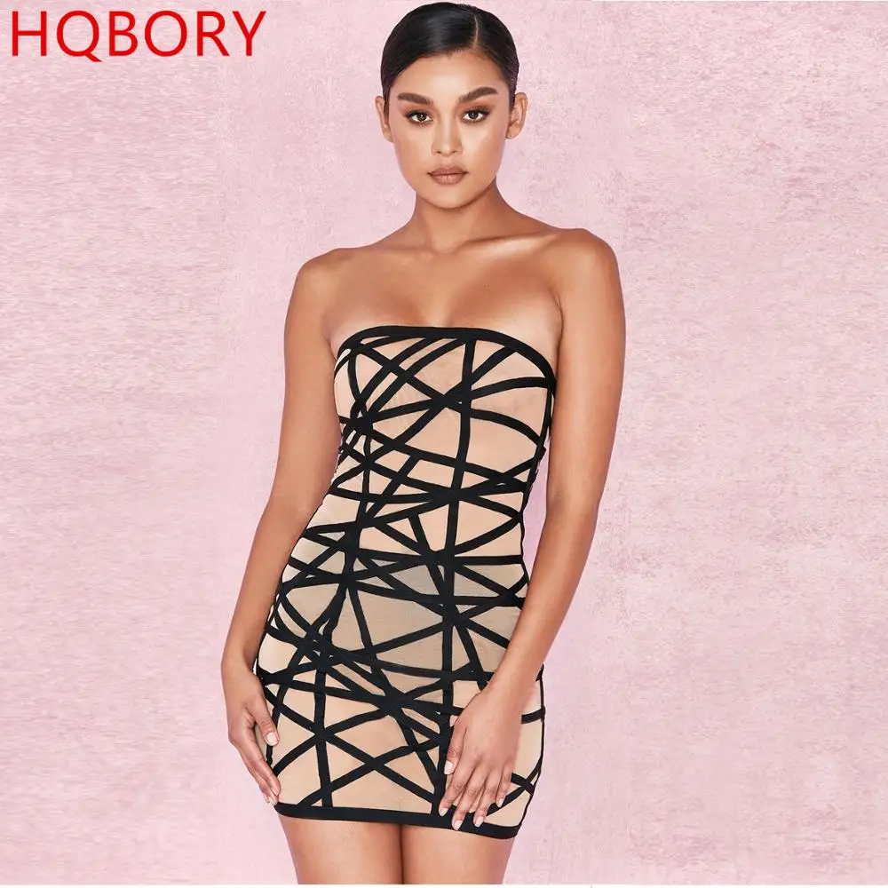 Телесного цвета блок без бретелек 2017 эластичное трикотажное Сексуальное Женское