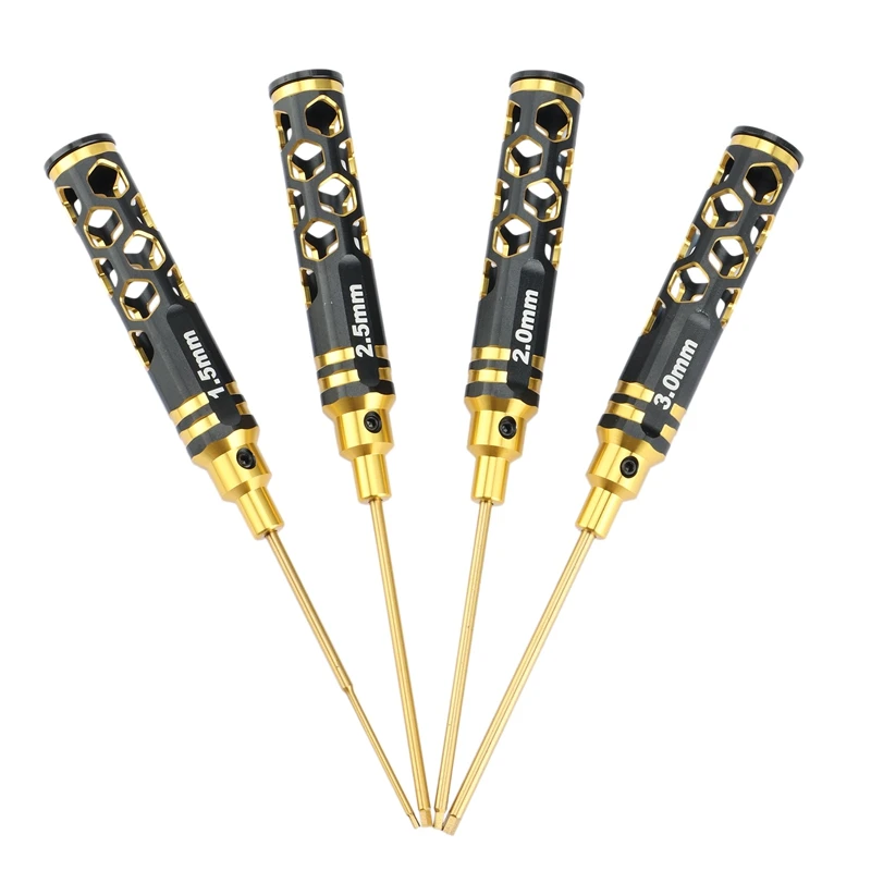 

4 шт., шестигранный шуруповерт SCX10 TRX4, 1,5 дюйма, 2,0 мм