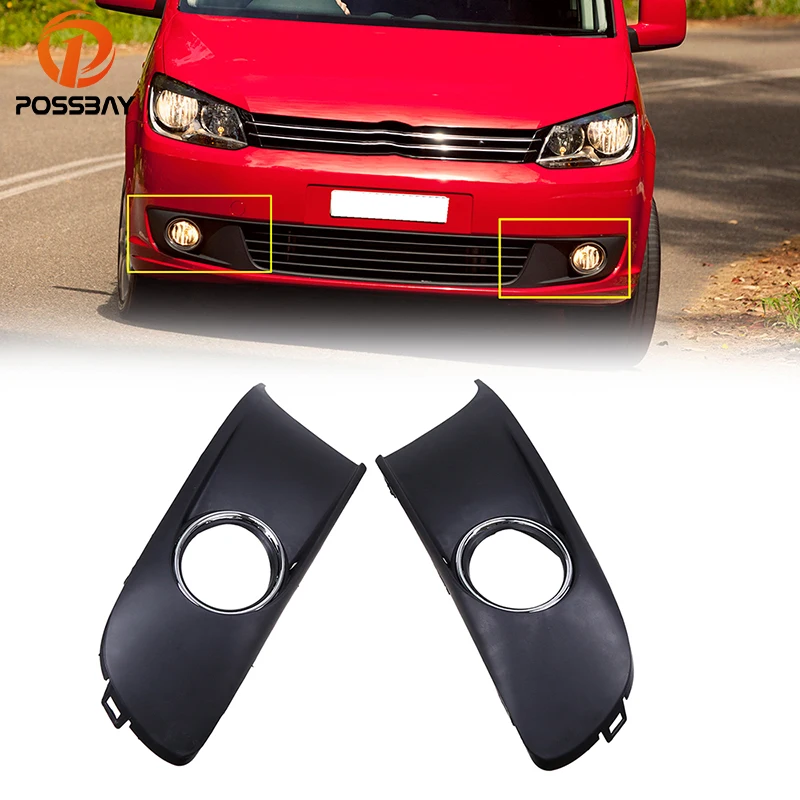Posbay черный противотуманный светильник крышка решетка для VW Touran 2011 2012 2013 2014 2015