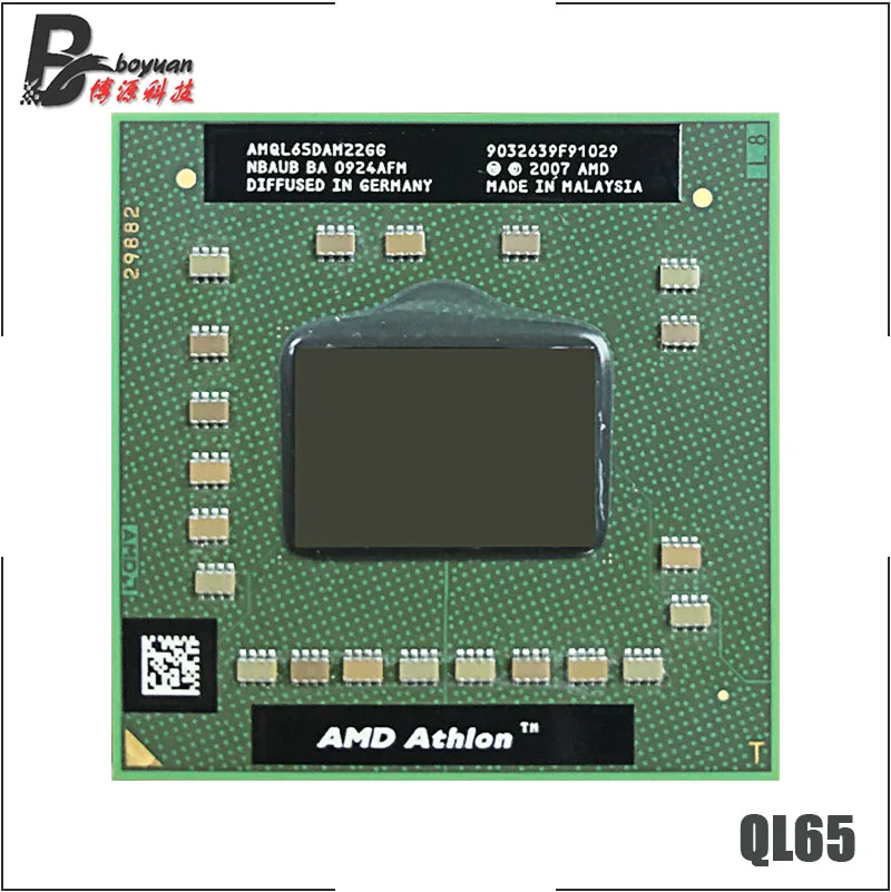 AMD Athlon 64X2 QL-65 QL 65 QL65 2 1 ГГц двухъядерный процессор с двойной резьбой AMQL65DAM22GG разъем