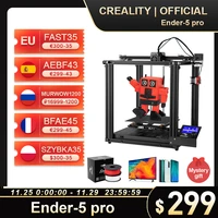 creality 3d printer new ender 5 pro silent board pre installed cmagnetic plate ender5pro power off resume enclosed creality 3d