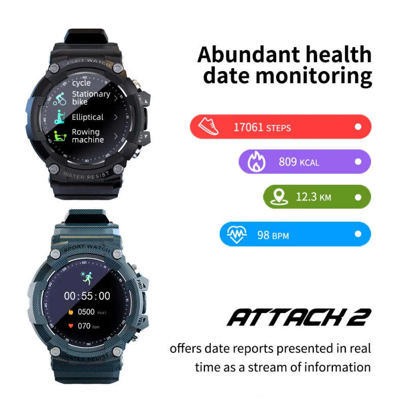 

LOKMAT умные часы с сенсорным экраном и Пульсометром