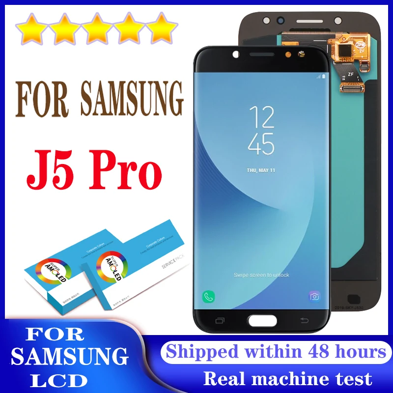ЖК дисплей OLED/Super AMOLED для SAMSUNG Galaxy J5 PRO 2017 J530 J530F с сенсорным экраном и дигитайзером
