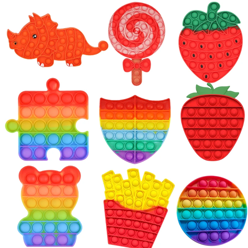 

Игрушка-антистресс Popet, мягкая игрушка-клубника для снятия стресса, развивающая игрушка для сенсорного использования