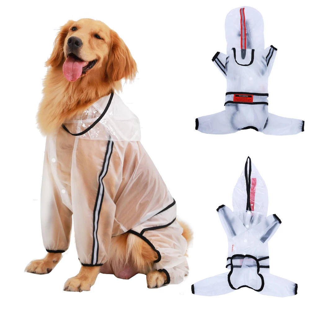 

Товары для собак, водонепроницаемый дышащий дождевик с капюшоном для домашних животных, куртка для маленьких и больших собак, дождевик