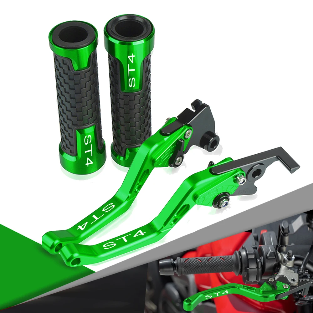 

Motorcycle Accessories Short Adjustable Brake Clutch Levers Handlebar Grip Handle Bar Motorbike Hand For DUCADI ST4S ST 4 S 2003