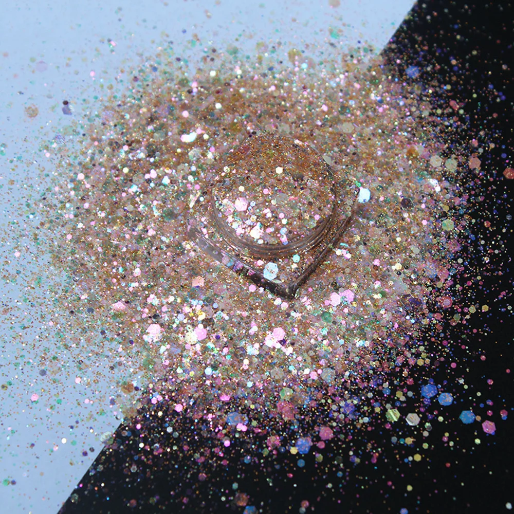 50 г/упак. ноготь маникюрный разные размеры художественные блестящие хлопья