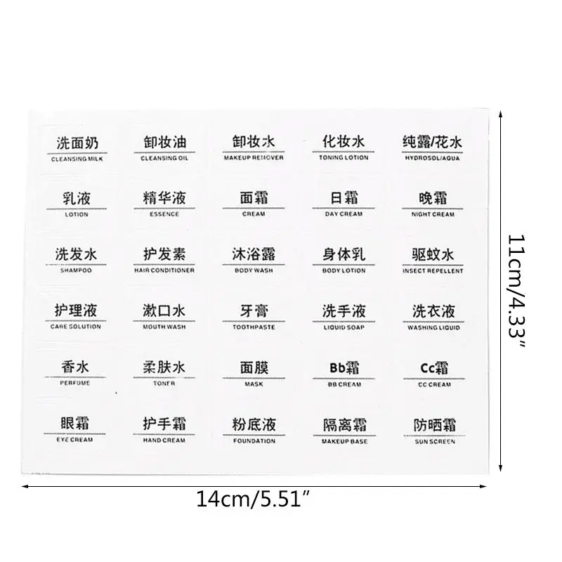 10 листов прозрачные водонепроницаемые бумажные клейкие этикетки наклейки для