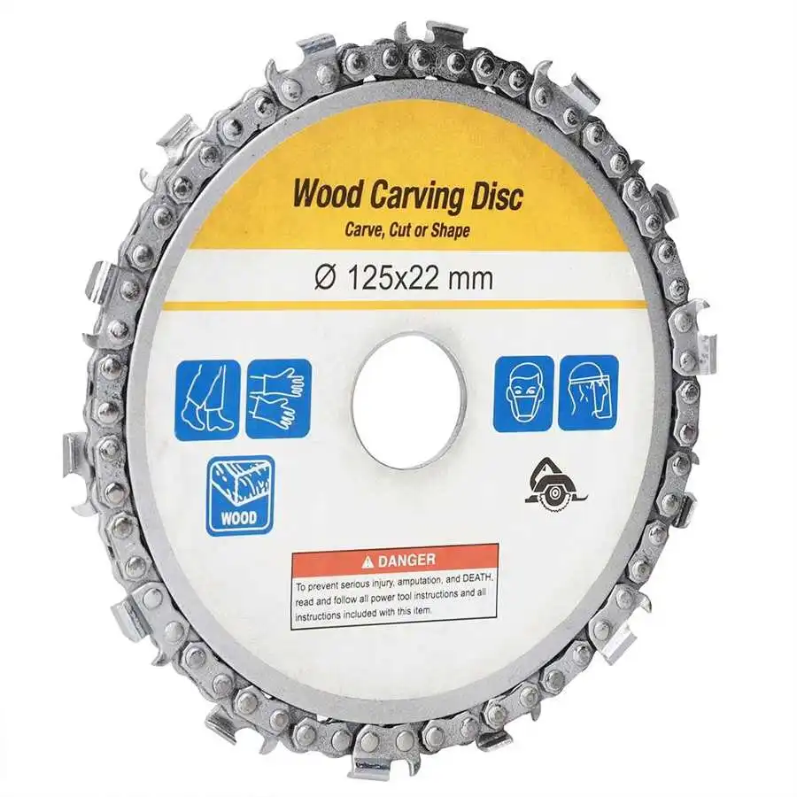 5 дюймовый 14 зубчатый угловой шлифовальный станок цепной диск для резьбы по