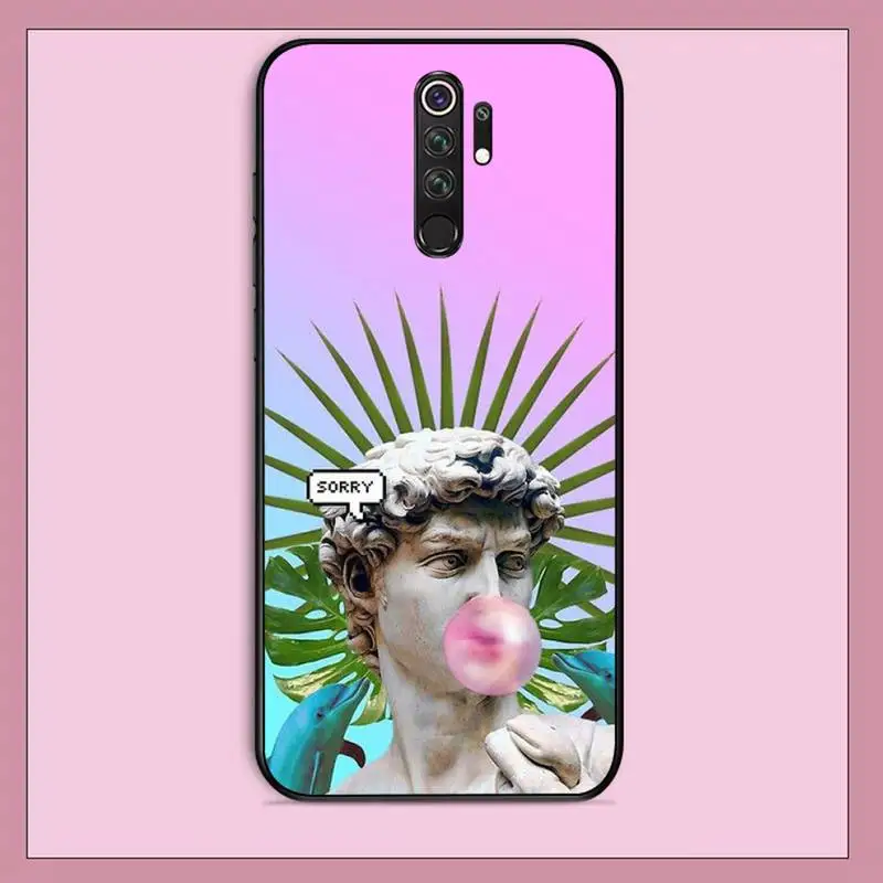 

Vintage Plaster Statue David aesthetic Art Phone Case for Redmi Note 4 5 6 8 9 pro Max 4X 5A 9S cover