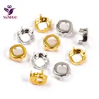 YANRUO 4470 нарезанная Подушка пустая закрепка когтей медный квадрат пришить стразы твердая база набор серебряное золото швейная одежда сделай сам