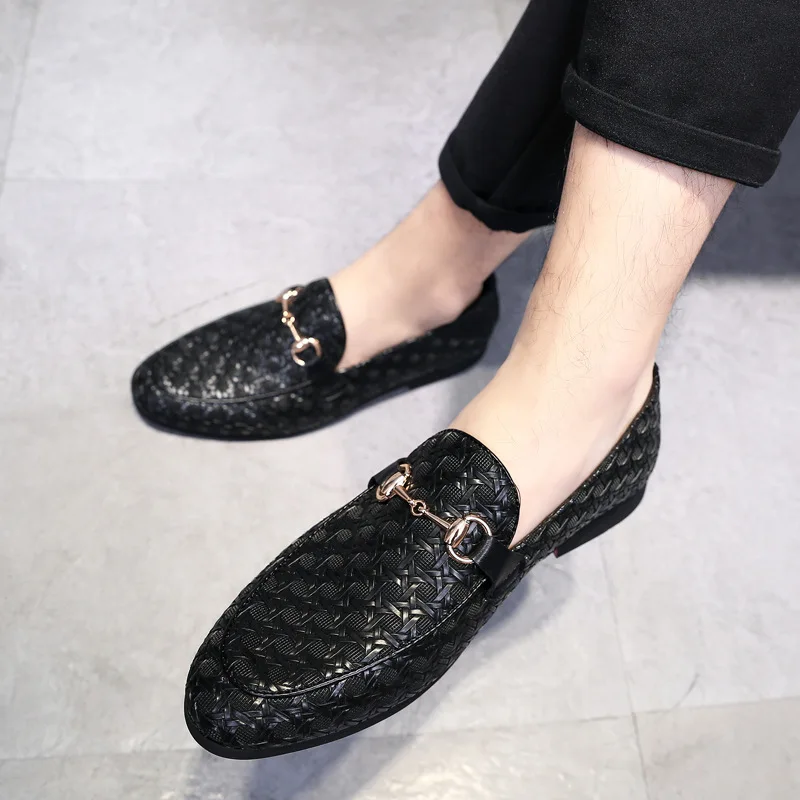 Лоферы мужские в стиле ретро роскошные брендовые удобные мягкие однотонные