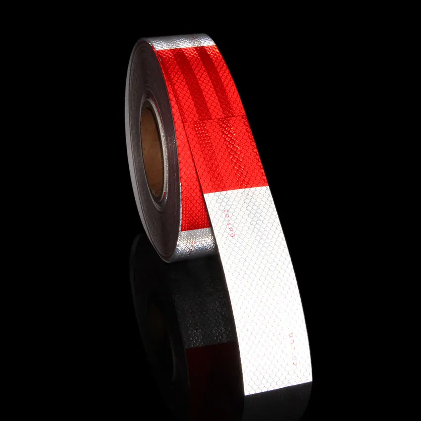 5cmX3.6m DOT-C2 Red-White Reflective Conspicuity Diamond Grade Tape Automotive Motorcycle Trailer Tractor Truck Reflectors Film |