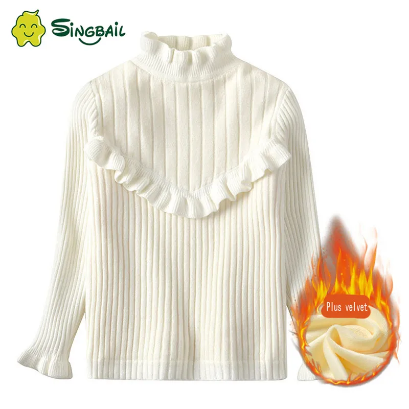 Baby Girls Ribbed Sweater 2020 Sweaters Solid Candy Color Boys Autumn New Knitted Kids Clothing Pullover |