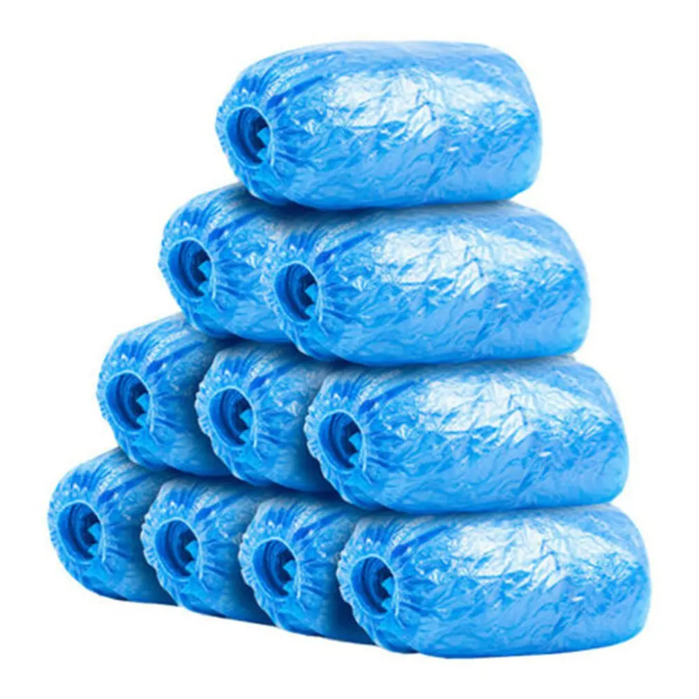 

Household indoor disposable shoe covers 100 pieces plastic boys and girls rainproof waterproof cover rainproof shoe cover
