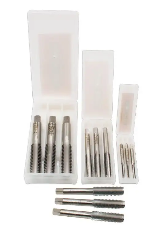 3 шт./компл. M10, M12, M14, M16, M18, M20 HSS ручная дрель коснитесь представляет наиболее продаваемые наборы винтовых для измерения резьбы правую руку набор сверл сужающаяся к талии метчики ручные инструменты