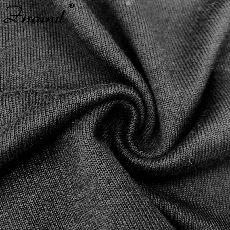 

Znaiml Autumn Basic Black T-shirt Women Casual Cotton Long Sleeve Chic Back Hollow Out Tee-Shirts Female Tops Women New Fashion