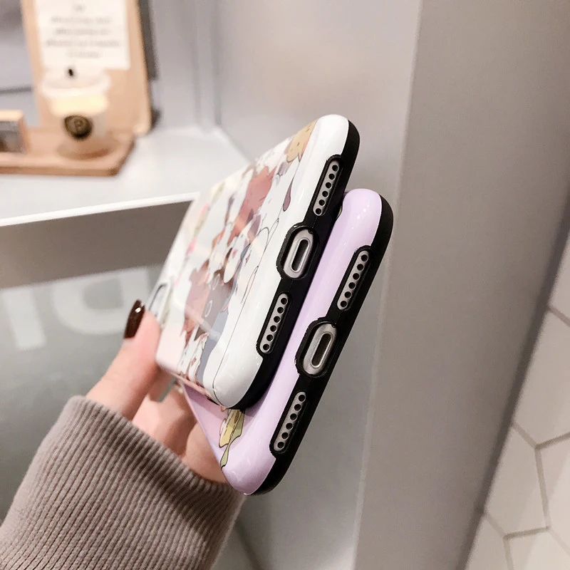 

Cute cat Phone Case For iPhone 11 Pro Max XS Max XR 6 6S 7 8 Plus X Simple fun Soft Phone Back Cover