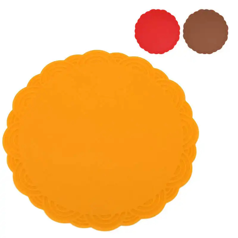 

Термостойкие прокладки, водонепроницаемый Термоизолированный держатель для кастрюль, удобный хранение, утолщенная силиконовая круглая фо...