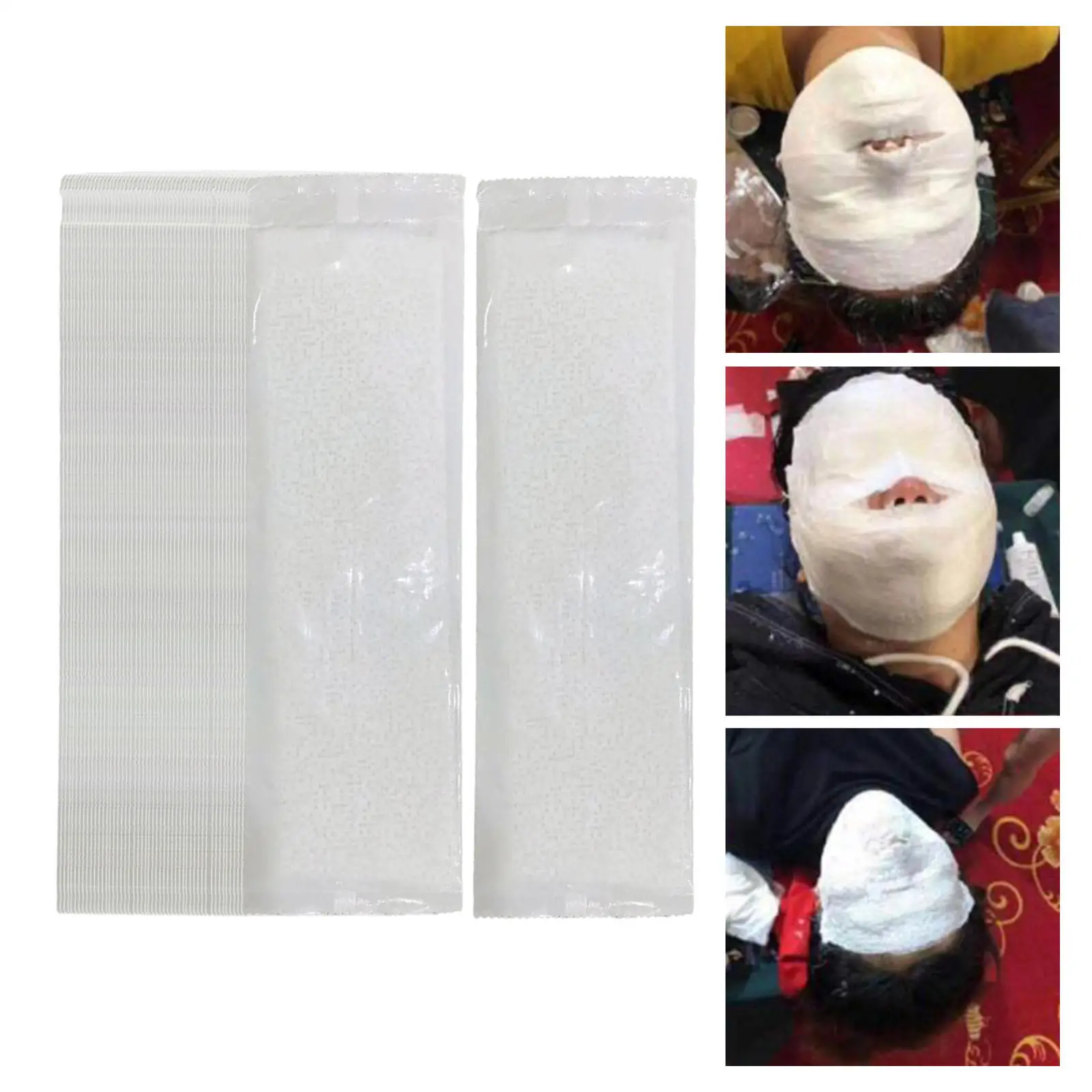 

50 Pieces Mummy Face Masks V Face Firming Skin Skincare Nourishing Breathable , Reshape and Firm Your Face Skin Easy to Use