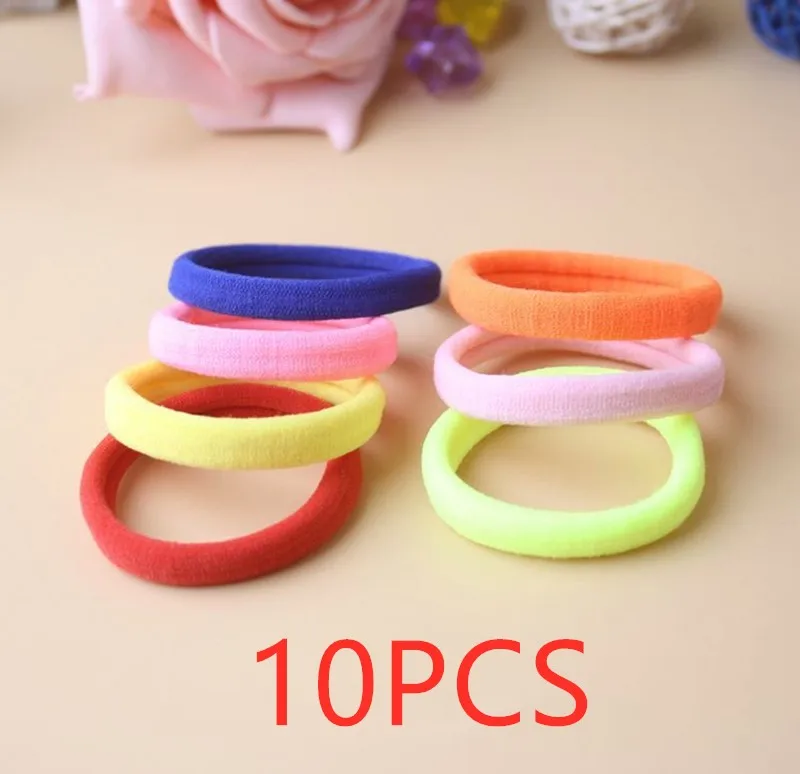 Colorful 10 pcs 10/20/40 шт. парикмахерские инструменты для создания объема резинкой резинки для волос/кольца/веревки резинка пружины резинки; резинка для волос, обтянутая тканью; аксессуары для ремешка - Цвет: Colorful 10 pcs