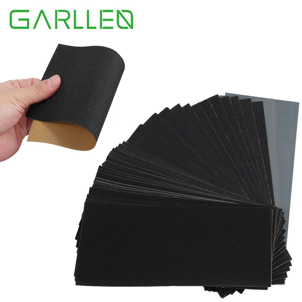 

GARLLEN 42 шт 120 ~ 3000 Грит Мокрый сухой песок Бумага ассортимент абразивных Бумага листы для деревообработки Металл Пластик полировка и полировк...